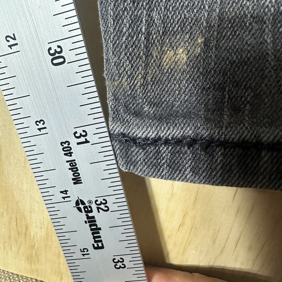 Levis Men's 508 Regular Tapered-Fit Faded Black Wash 32X32 - Picture 5 of 9